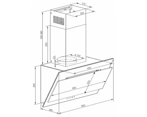 Вытяжка GRAUDE DHK 60.1 EL