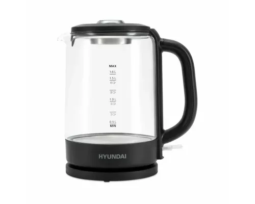 Чайник Hyundai HYK-G3402 серый/серебристый