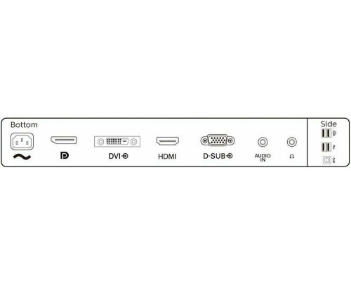 МОНИТОР 23.8" PHILIPS 241B8QJEB/00 Black с поворотом экрана (IPS, 1920x1080, 5 ms, 178°/178°, 250 cd/m, 50M:1, +DVI)