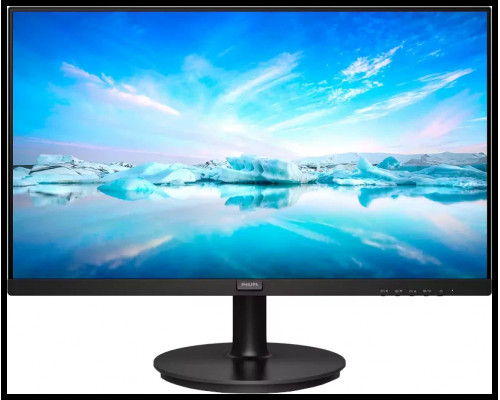 Монитор 21.5" PHILIPS 221V8LD/00 [16:9] 1920х1080(FHD) VA, nonGLARE, 250cd/m2, H178°/V178°, 3000:1, 50M:1, 16,7 миллионов цветов, 4ms, VGA, DVI, 1,4, DP, Pivot, Tilt, Swivel, Webcam, 3Y, Black