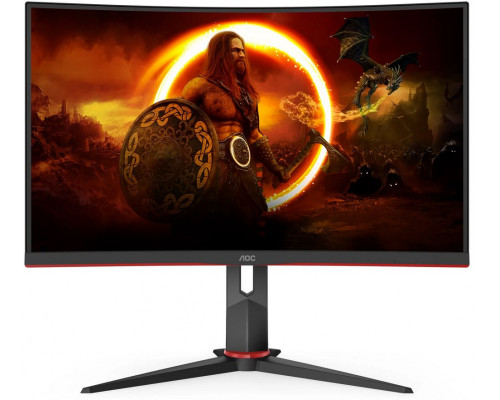 Монитор 27" AOC C27G2ZU Black-Red (VA, изогнутый, 1920x1080, 240Hz, 0.5 ms, 178°/178°, 300 cd/m, 80M:1, +2xHDMI 2.0, +Di