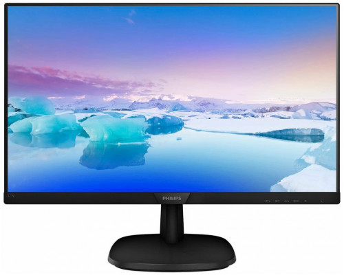 Монитор 27" PHILIPS 273V7QJAB/00 Black (IPS, LED, 1920x1080, 5 ms, 178°/178°, 250 cd/m, 10M:1, +HDMI, +DisplayPort, +MM)