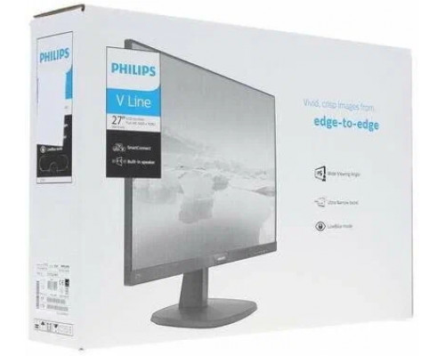 Монитор 27" PHILIPS 273V7QJAB/00 Black (IPS, LED, 1920x1080, 5 ms, 178°/178°, 250 cd/m, 10M:1, +HDMI, +DisplayPort, +MM)