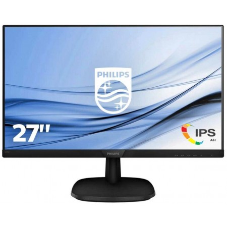 Монитор 27" Philips  273V7QDSB (00/01) черный IPS LED 5ms 16:9 DVI HDMI матовая 10000000:1 250cd 178гр/178гр 1920x1080 D-Sub FHD 5.1кг