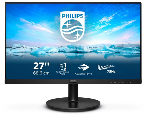 Монитор 27" Philips 272V8LA/00 Black (VA, 1920x1080, 75Hz, 4 ms, 178°/178°, 250 cd/m, Mega DCR, +HDMI, +DisplayPort, +MM