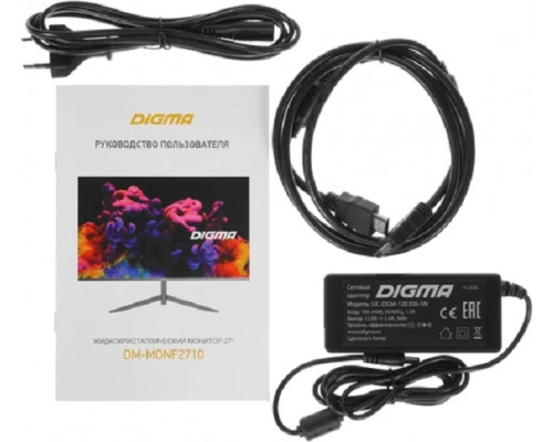 Монитор Digma 27" DM-MONB2703 темно-серый IPS LED 5ms 16:9 HDMI M/M матовая 1000:1 250cd 178гр/178гр 1920x1080 D-Sub DisplayPort FHD 3.2кг