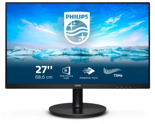 Монитор 27" Philips 272V8LA/00 Black (VA, 1920x1080, 75Hz, 4 ms, 178°/178°, 250 cd/m, Mega DCR, +HDMI, +DisplayPort, +MM