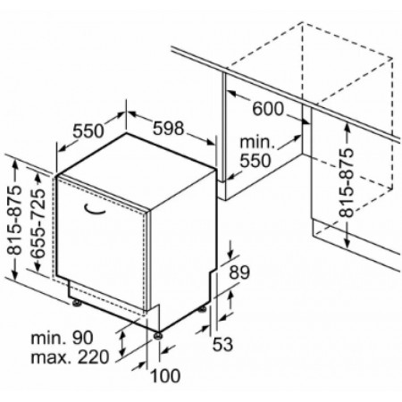 Встраиваемая посудомоечная машина BOSCH SMV4HTX31E