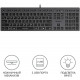 Клавиатура A4Tech Fstyler FX60H серый/белый