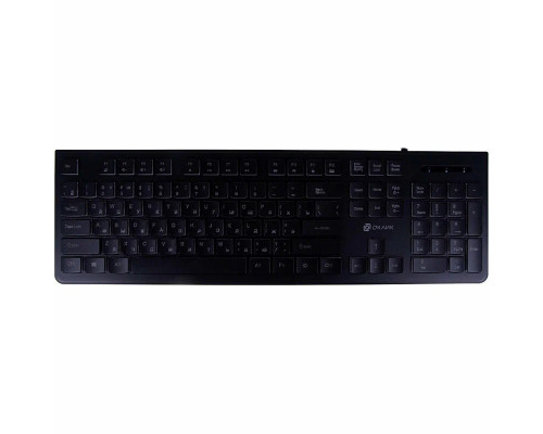 Клавиатура OKLICK 440ML черный USB slim LED Клавиатура OKLICK 440ML черный USB slim LED