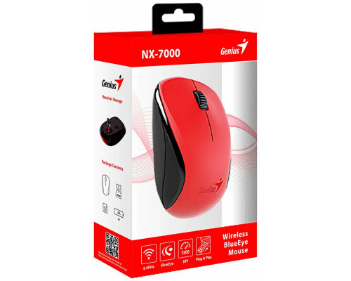 Мышь Genius NX-7000 красный Мышь Genius NX-7000 красный