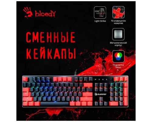 Клавиатура A4Tech Bloody B820N механическая черный/красный USB for gamer LED