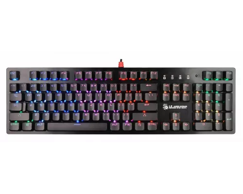 Клавиатура A4Tech Bloody B820R Blue S механическая черный USB for gamer LED (B820R BLACK (BLUE SWITC B820R BLACK (BLUE SWITCH)