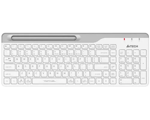 Клавиатура A4Tech Fstyler FBK25 белый/серый USB беспроводная BT/Radio slim Multimedia