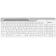 Клавиатура A4Tech Fstyler FBK25 белый/серый USB беспроводная BT/Radio slim Multimedia