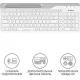 Клавиатура A4Tech Fstyler FBK25 белый/серый USB беспроводная BT/Radio slim Multimedia