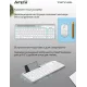 Клавиатура A4Tech Fstyler FBK25 белый/серый USB беспроводная BT/Radio slim Multimedia