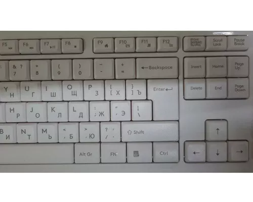 Клавиатура A4Tech Fstyler FK10 белый/серый USB Multimedia