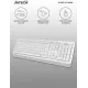 Клавиатура A4Tech Fstyler FK10 белый/серый USB Multimedia