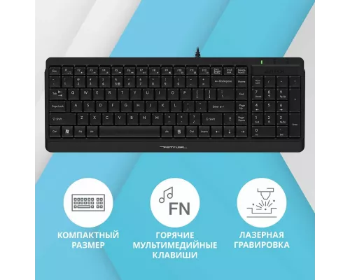 Клавиатура A4Tech Fstyler FK15 черный USB