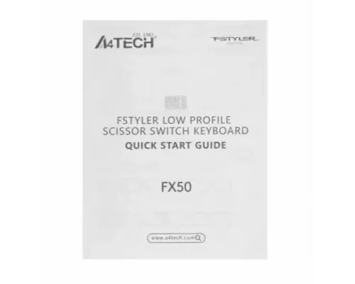 Клавиатура A4Tech Fstyler FX50 серый USB slim Multimedia (FX50 GREY)