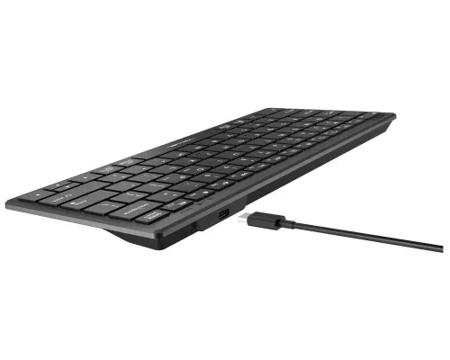 Клавиатура A4Tech Fstyler FX51 серый USB slim Multimedia