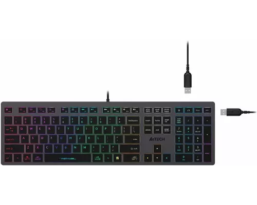 Клавиатура A4Tech Fstyler FX60H серый
