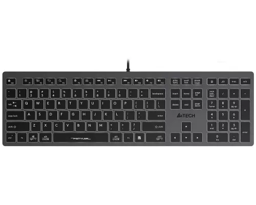 Клавиатура A4Tech Fstyler FX60H серый/белый