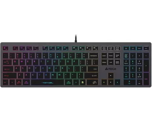 Клавиатура A4Tech Fstyler FX60H серый/белый