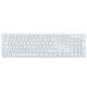 Клавиатура OKLICK 550ML белый USB slim Multimedia LED [1061618]
