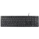 Клавиатура OKLICK 550ML черный USB slim Multimedia LED