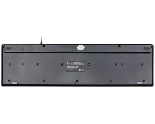 Клавиатура OKLICK 550ML черный USB slim Multimedia LED