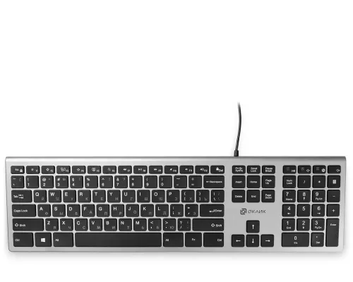 Клавиатура OKLICK 890S серый