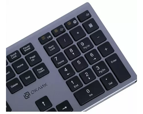 Клавиатура OKLICK 890S серый