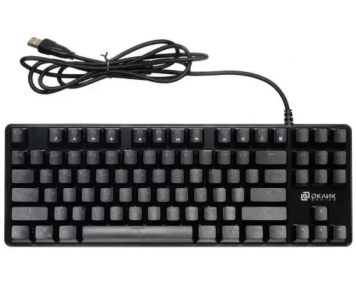 Клавиатура OKLICK 969G SHOTGUN механическая черный USB Multimedia for gamer LED