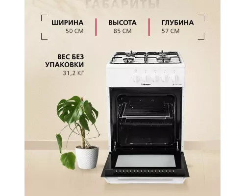 Кухонная плита Hansa FCGW510029A белый