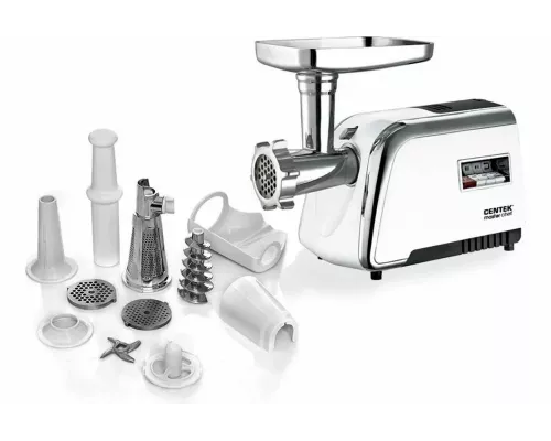 Мясорубка Centek CT-1602 белый/хром