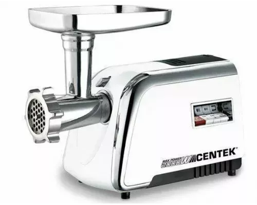Мясорубка Centek CT-1602 белый/хром