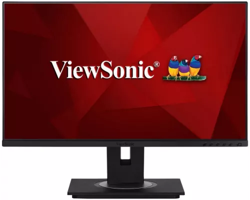 Монитор Viewsonic 23.8" VG2456 IPS LED, 1920x1080, 5ms, 250cd/m2, 50Mln:1, 178°/178°, HDMI, DP, USB-C, USB-Hub, 60Hz, колонки, HAS, Pivot, Tilt, Swivel, VESA, Black
