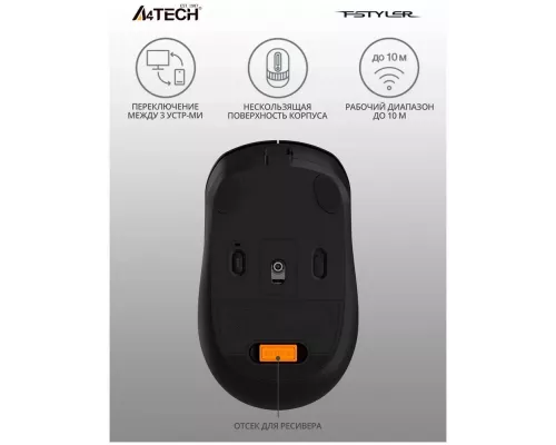 Мышь A4Tech Fstyler FB10C черный