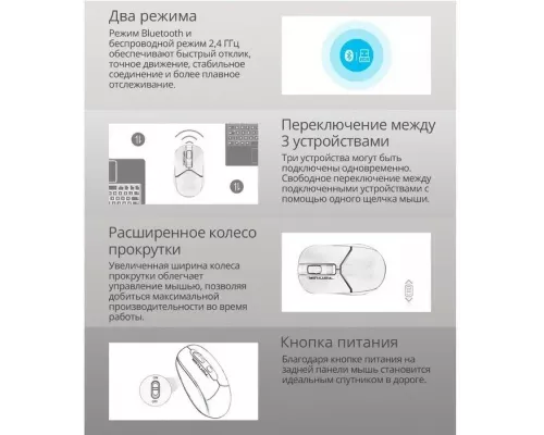 Мышь A4Tech Fstyler FB12 белый/черный