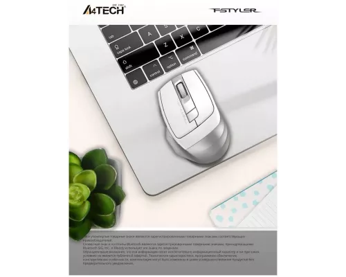 Мышь A4Tech Fstyler FB35C белый