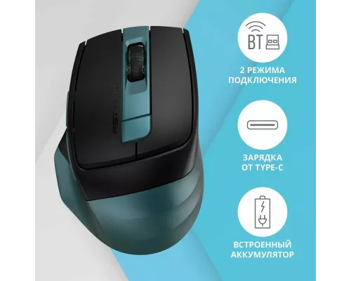 Мышь A4Tech Fstyler FB35C зеленый/черный