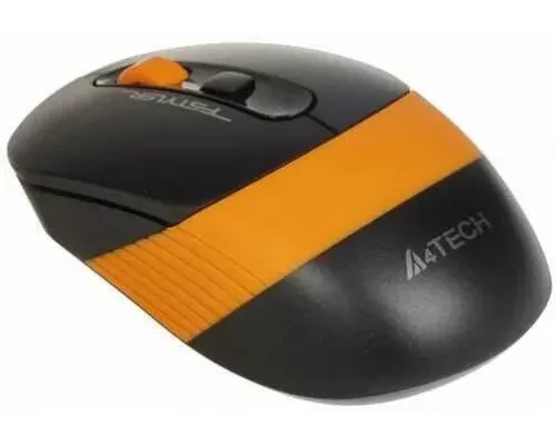 Мышь A4Tech Fstyler FG10S черный/оранжевый