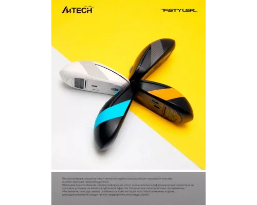 Мышь A4Tech Fstyler FG10S черный/серый