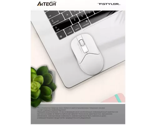 Мышь A4Tech Fstyler FG12 белый