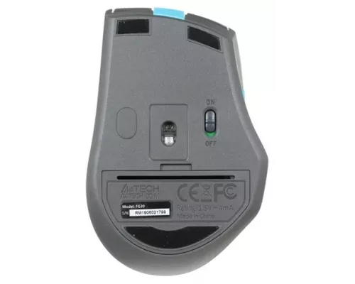 Мышь A4Tech Fstyler FG30 серый