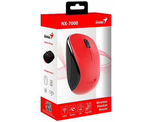 Мышь Genius NX-7000 красный