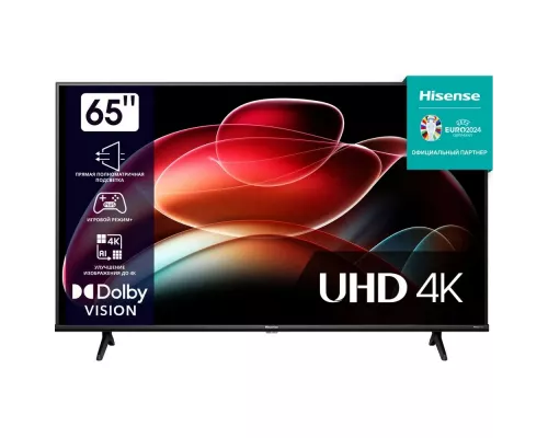 Телевизор Hisense 65A6K черный