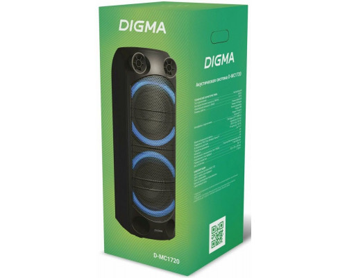 Музыкальный центр Digma D-MC1720 черный Музыкальный центр Digma D-MC1720 черный